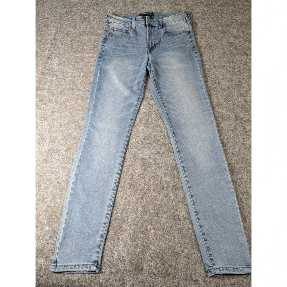 Aeropostale‎ High Rise Jegging Womens 6 Reg Light Wash Blue Skinny Denim Jeans